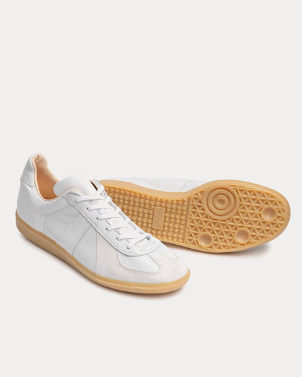 Allevol German Army Trainer 'GAT' Leather White Low Top Sneakers - 3