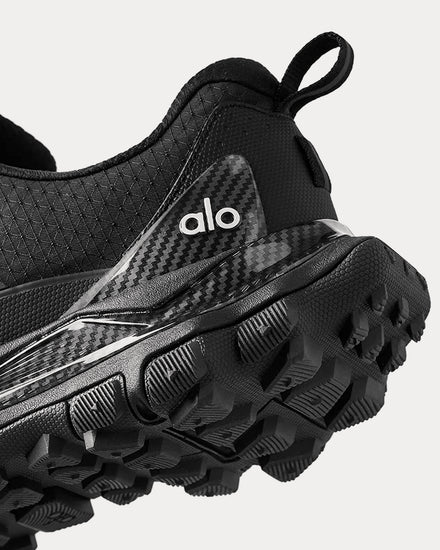 alo ブラック スニーカー Alo Yoga Women's Alo Trail Black Running Shoes