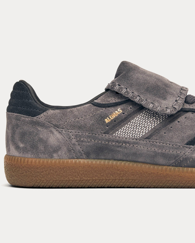 Alohas Tb.490 Club Suede & Leather Dark Grey Low Top Sneakers - 2