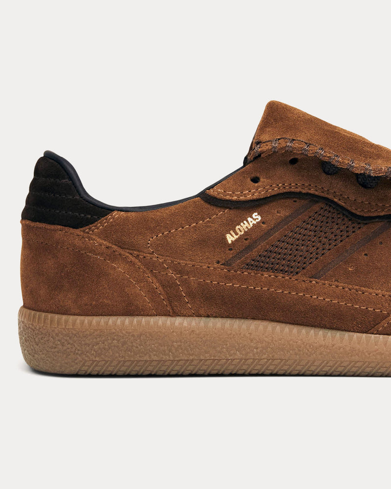 Alohas Tb.490 Club Suede & Leather Brown Low Top Sneakers - 4