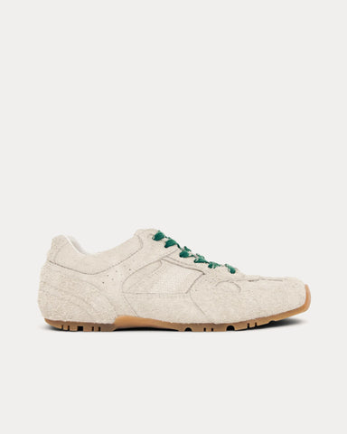 Alohas Tb.56 Fuzzy Suede & Leather Light Grey Low Top Sneakers