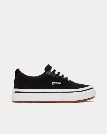 Ambush Vulcanized Canvas Black / White Low Top Sneakers - 1