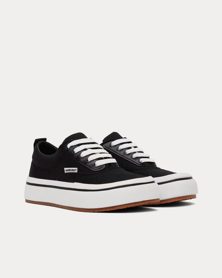Ambush Vulcanized Canvas Black / White Low Top Sneakers - 2