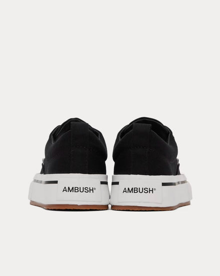 Ambush Vulcanized Canvas Black / White Low Top Sneakers - 3