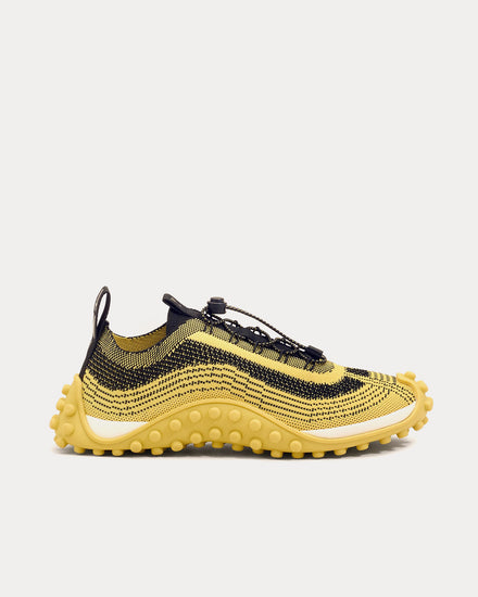 Ami Paris Mirage Knit Yellow Pastel / Black Low Top Sneakers - 1