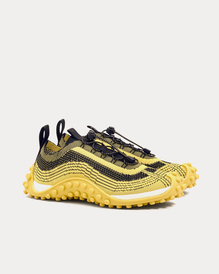 Ami Paris Mirage Knit Yellow Pastel / Black Low Top Sneakers - 2