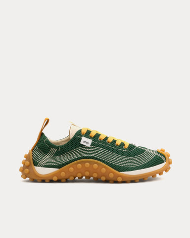 Ami Paris Mirage Mesh Bottle Green / Cumin Low Top Sneakers