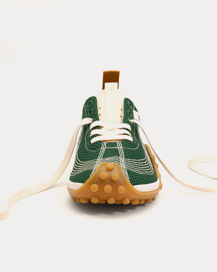 Ami Paris Mirage Mesh Bottle Green / Cumin Low Top Sneakers - 3