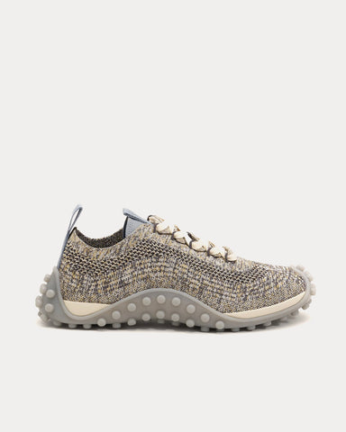 Ami Paris Mirage Heathered Knit Ash Grey / Ivory Low Top Sneakers