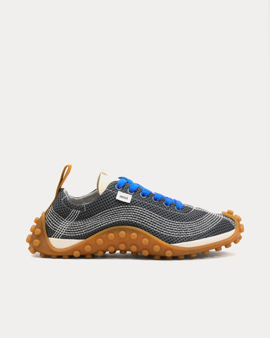 Ami Paris Mirage Mesh Carbon Grey / Royal Blue Low Top Sneakers