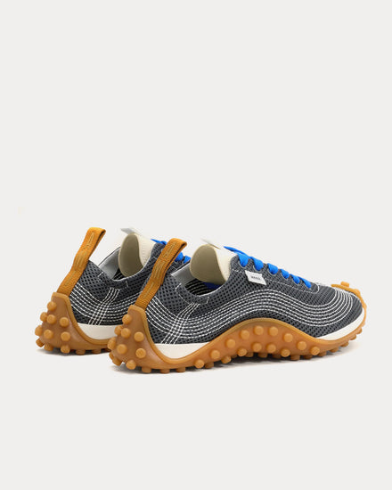 Ami Paris Mirage Mesh Carbon Grey / Royal Blue Low Top Sneakers - 4