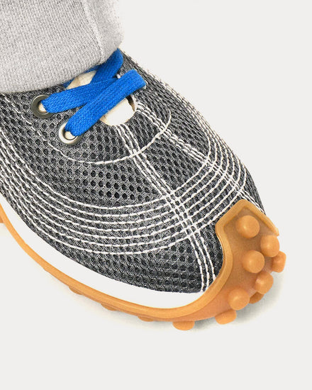 Ami Paris Mirage Mesh Carbon Grey / Royal Blue Low Top Sneakers - 5