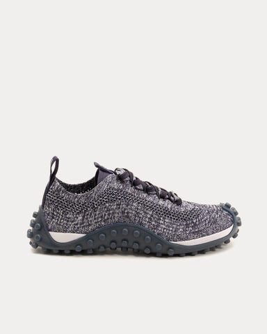 Ami Paris Mirage Heathered Knit Navy / Ash Grey Low Top Sneakers