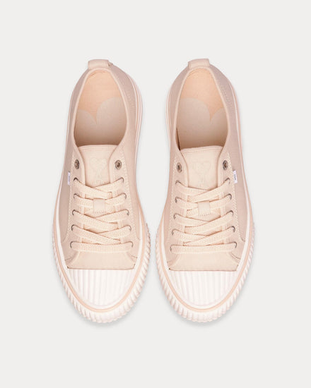 Ami Paris 1980 Canvas Off White / White Low Top Sneakers - 2