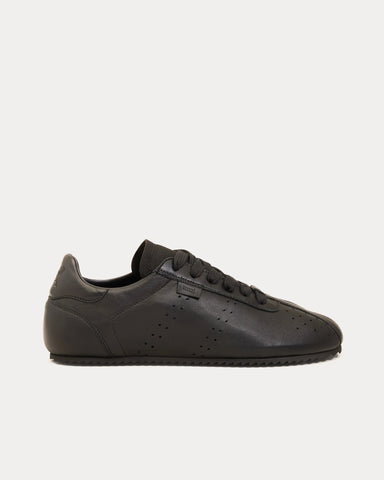 Ami Paris Step Smooth Nappa Leather Black Low Top Sneakers