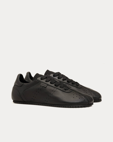 Ami Paris Step Smooth Nappa Leather Black Low Top Sneakers - 2