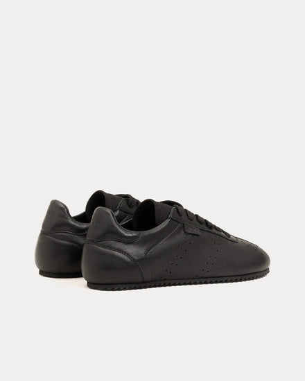 Ami Paris Step Smooth Nappa Leather Black Low Top Sneakers - 3