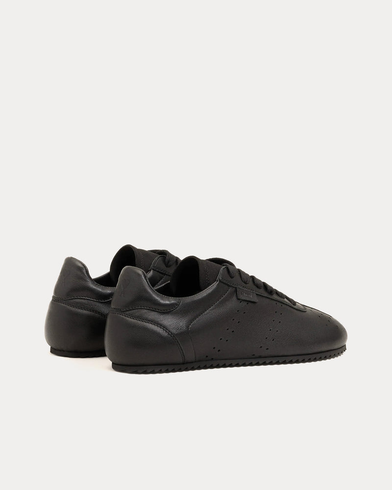 Ami Paris Step Smooth Nappa Leather Black Low Top Sneakers - 3