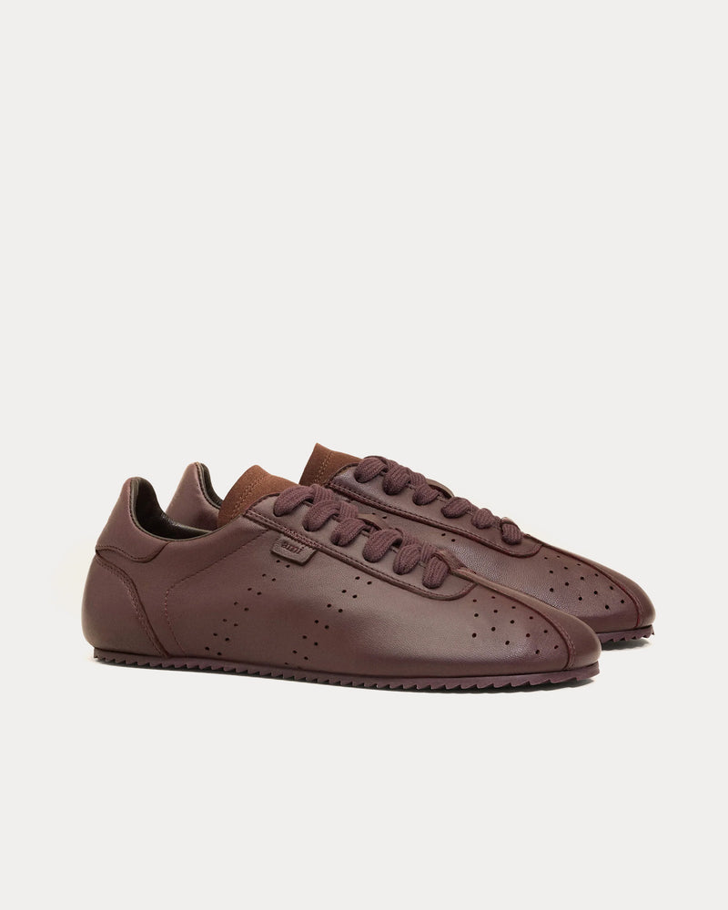 Ami Paris Step Smooth Nappa Leather Cherry Low Top Sneakers - 2