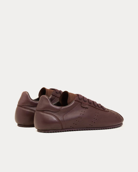 Ami Paris Step Smooth Nappa Leather Cherry Low Top Sneakers - 3