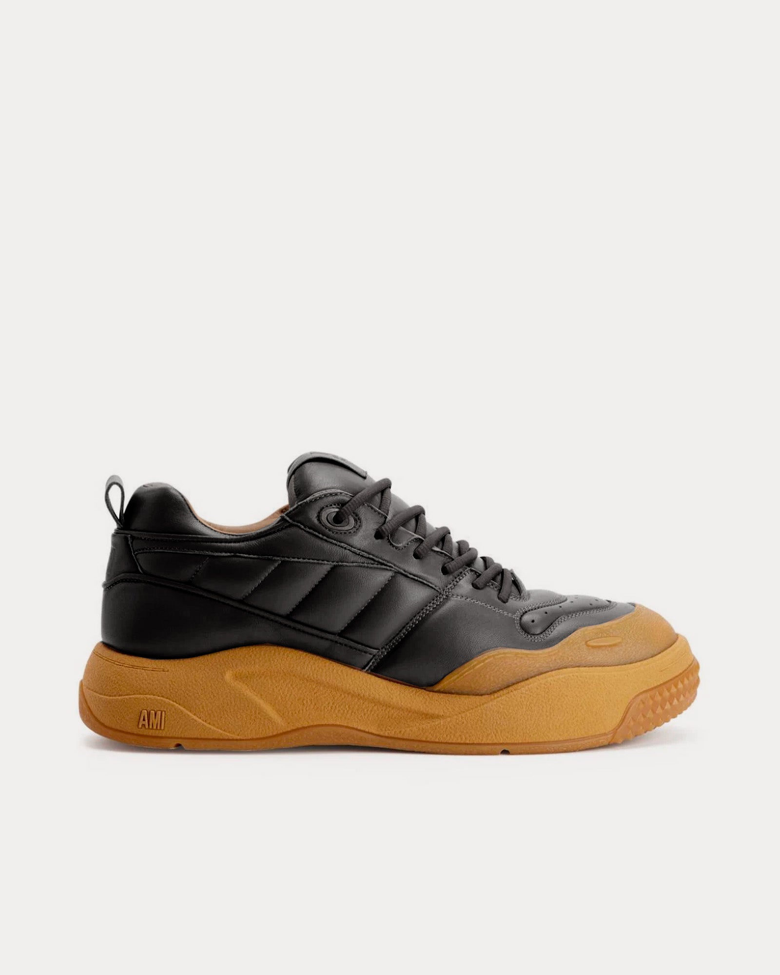 Ami Brown Low Top Sneakers