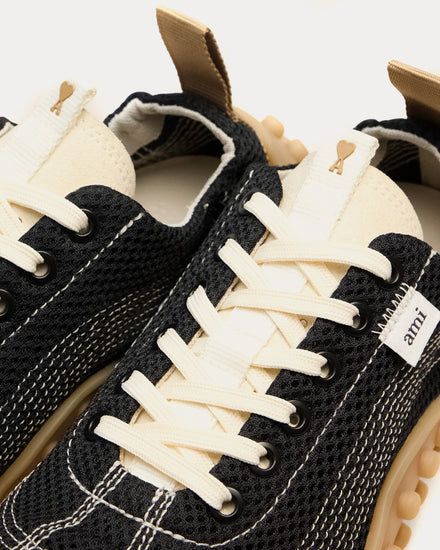 Ami Paris Mirage Mesh Black Low Top Sneakers - 4