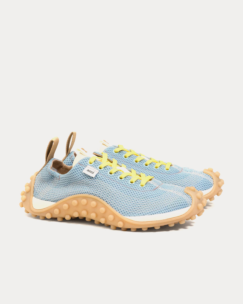 Ami Paris Mirage Mesh Sky Blue Low Top Sneakers - 2