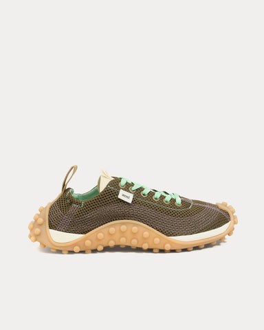 Ami Paris Mirage Mesh Green Low Top Sneakers