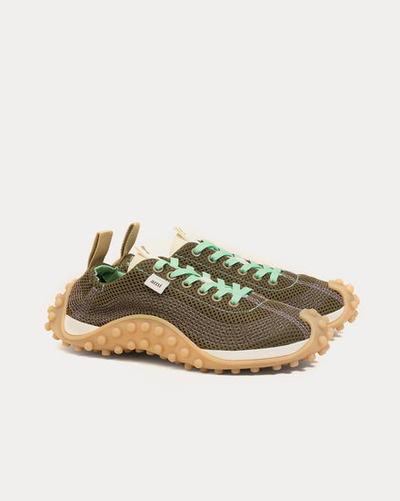 Ami Paris Mirage Mesh Green Low Top Sneakers - 2