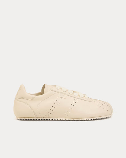 Ami Paris Step Smooth Nappa Leather White Low Top Sneakers - 1
