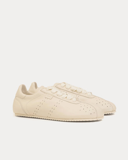 Ami Paris Step Smooth Nappa Leather White Low Top Sneakers - 2