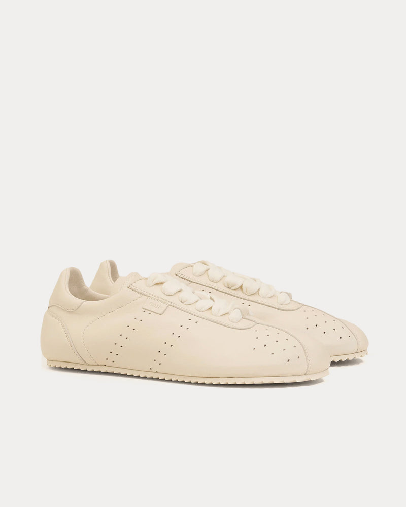 Ami Paris Step Smooth Nappa Leather White Low Top Sneakers - 2