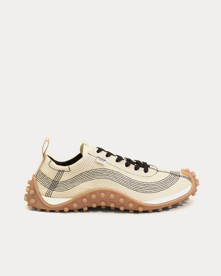Ami Paris Mirage Mesh White Cream Low Top Sneakers - 1