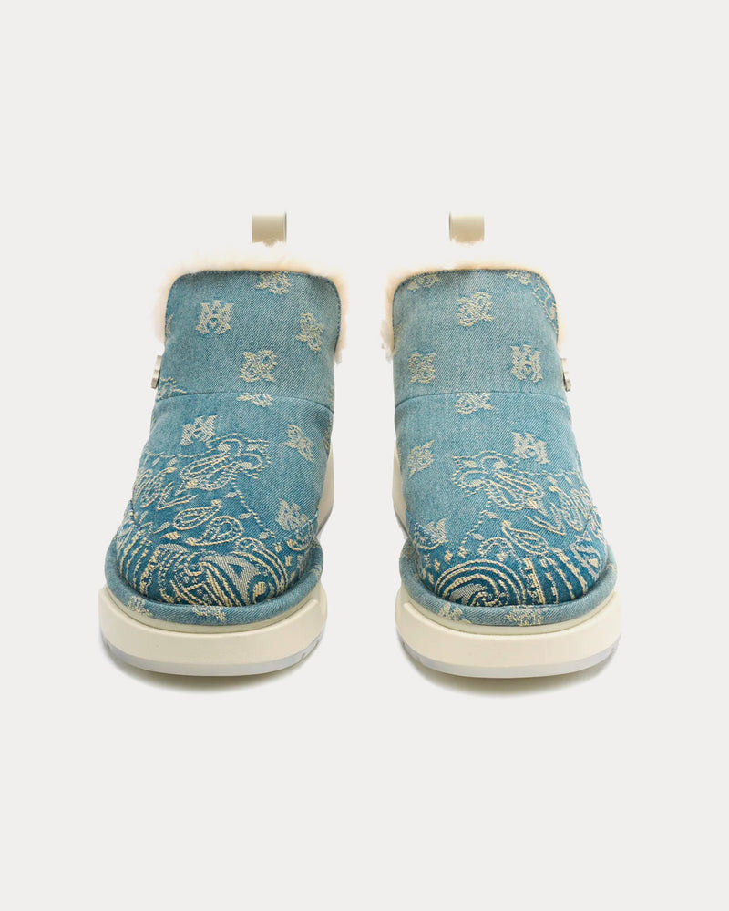 AMIRI Bandana Malibu Washed Indigo Boots - 2