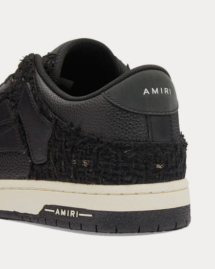 AMIRI Men's Skel-Top Boucle Black Low Top Sneakers & Trainers