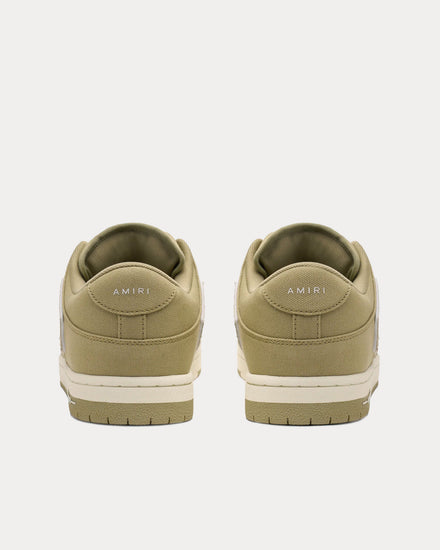 AMIRI Skel Top Chunky Canvas Green Low Top Sneakers - 3