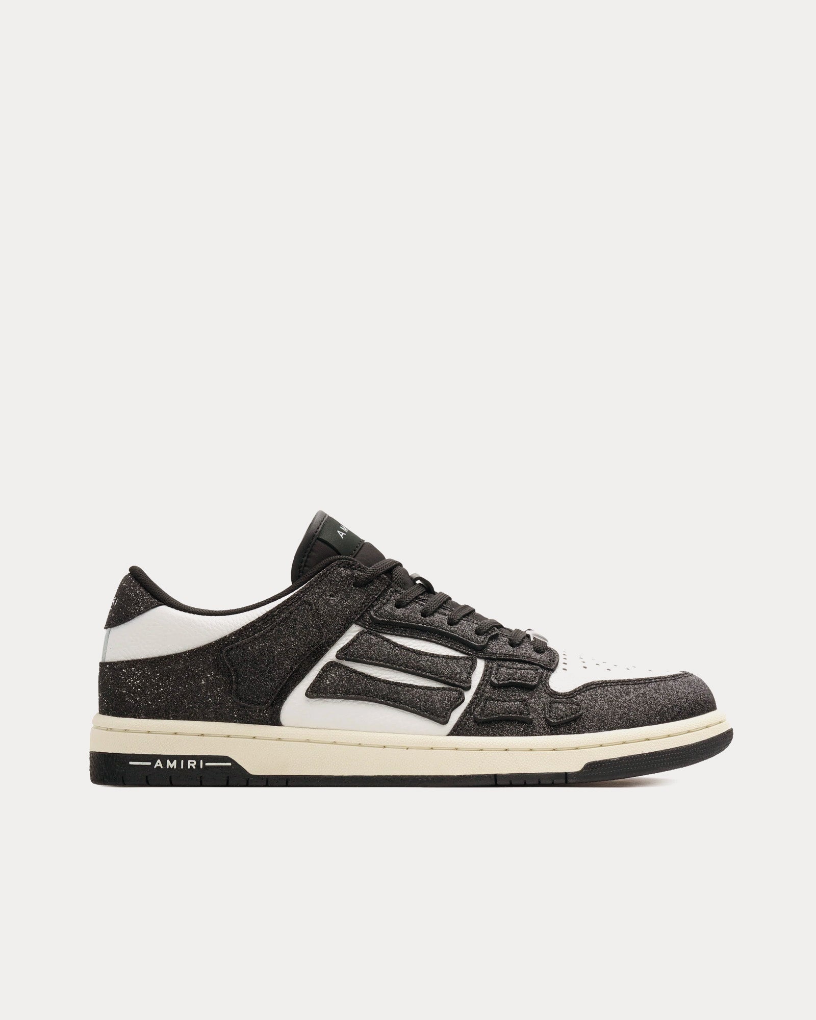 AMIRI Men's Crystal Skel-Top Black / White Low Top Sneakers