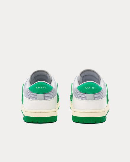 AMIRI Skel-Top Mesh White / Green Low Top Sneakers - 3