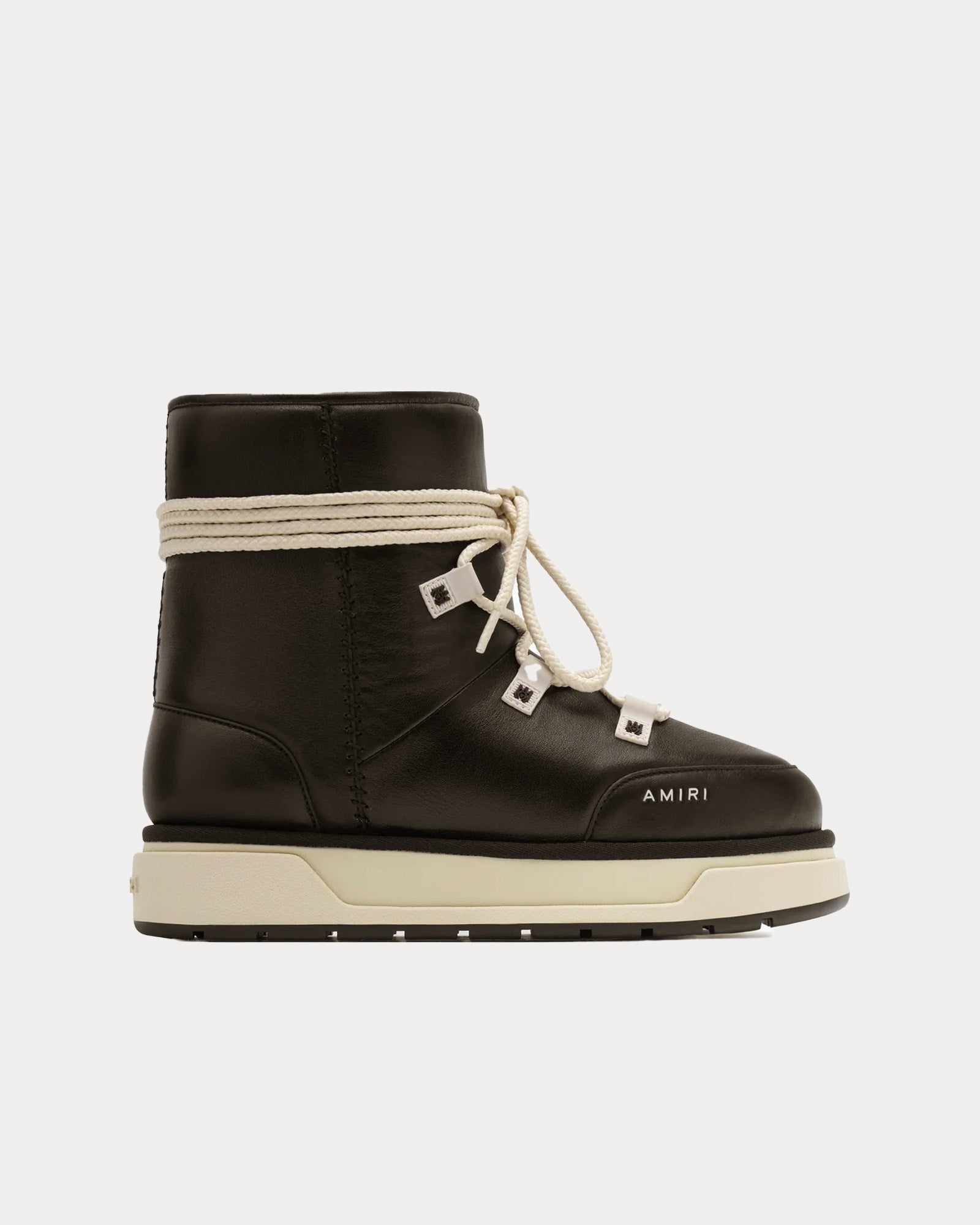 AMIRI Men's Malibu Hi Leather Black Boots