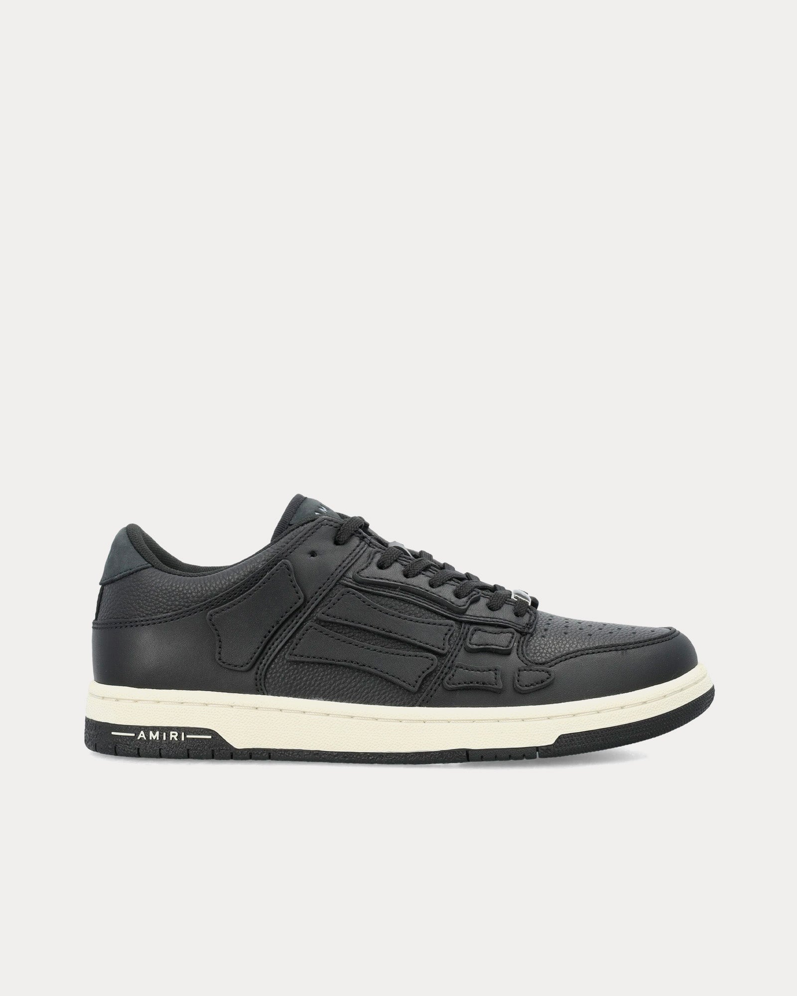 AMIRI - Skel-Top Leather Black Low Top Sneakers