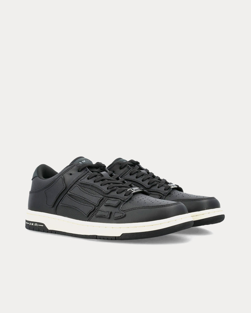 AMIRI Skel-Top Leather Black Low Top Sneakers - 2