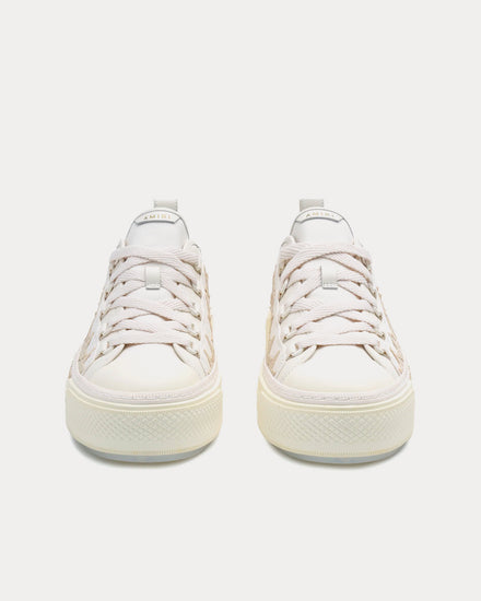 AMIRI Stars Court Glitter White / Alabaster Low Top Sneakers - 2