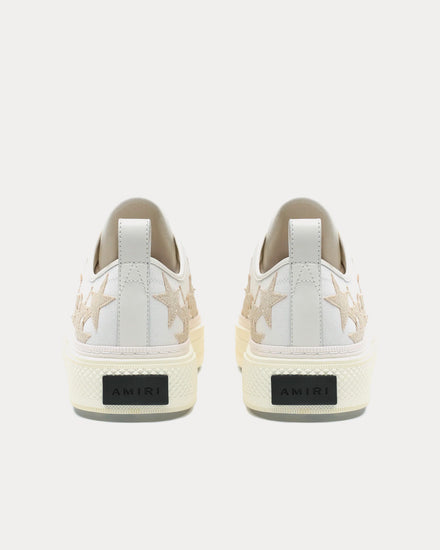 AMIRI Stars Court Glitter White / Alabaster Low Top Sneakers - 4