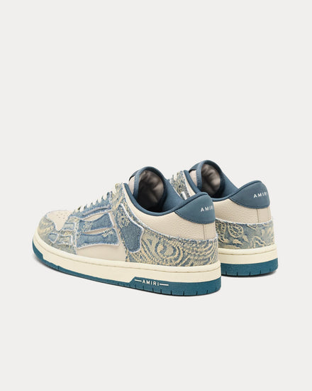 AMIRI Men's Bandana Jacquard Skel-Top Natural / Denim Low
