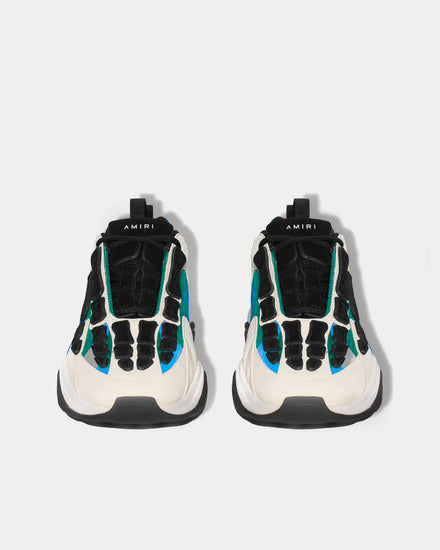 AMIRI Bone Runner Black / Teal Low Top Sneakers - 2