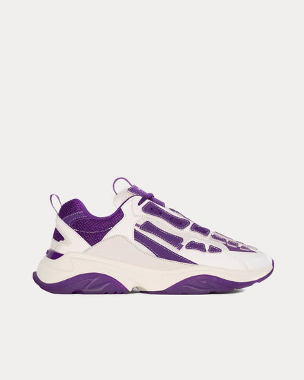 AMIRI Men's Bone Runner Purple / White Low Top Sneakers