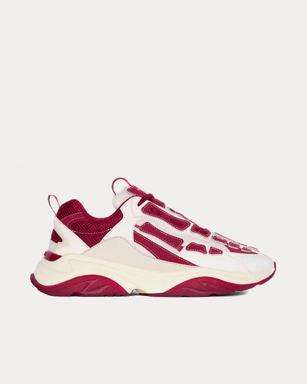 AMIRI Bone Runner Red / White Low Top Sneakers - 1