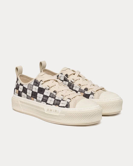 AMIRI Checkered Court Low Black Low Top Sneakers - 3