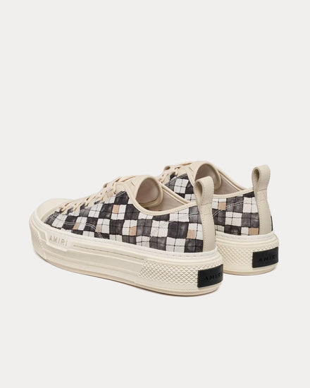 AMIRI Checkered Court Low Black Low Top Sneakers - 4