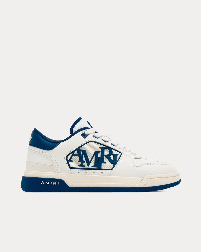 AMIRI Men's Classic White / Navy Low Top Sneakers & Trainers